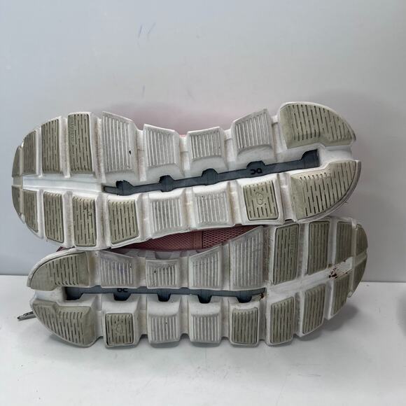 On Running Pink and White Women's Sneakers - Picture 9 of 10